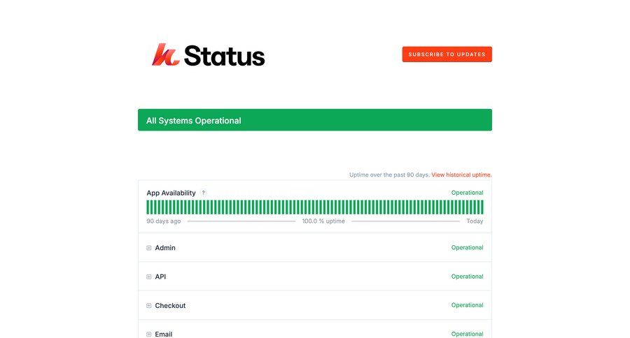 Kajabi
			system status accordion ui page example