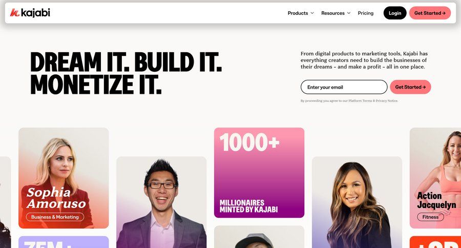 Kajabi
			    ux ui design