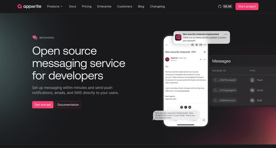 Appwrite
			 pricing plans ui page example
