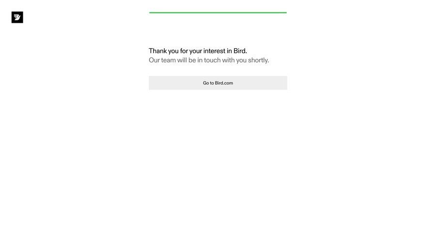 Bird
				success state ui page example