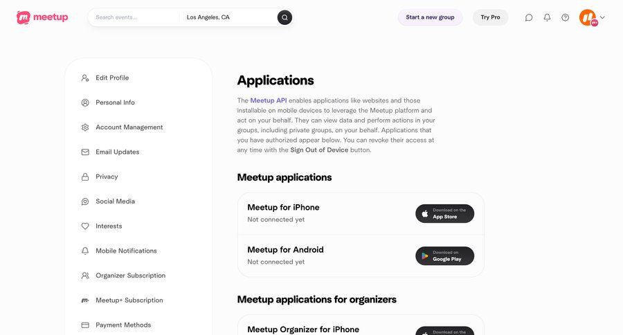 Meetup
				settings ui page example