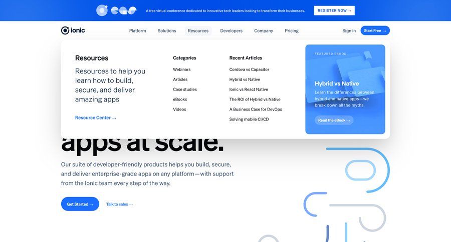 Ionic
			     ux ui design