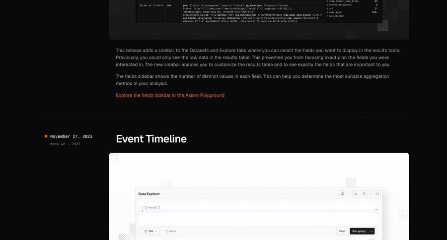 Axiom
			 changelog ui page example