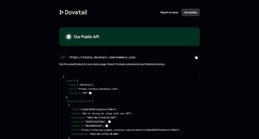 Dovetail
				api ui page example
