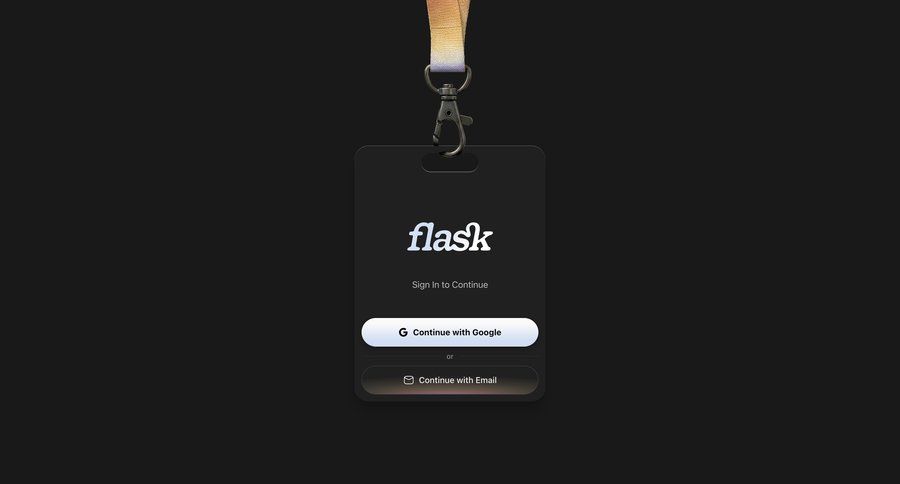 Flask
			 onboarding user authentication authentication dark theme call to action sign in login page modern ui page example