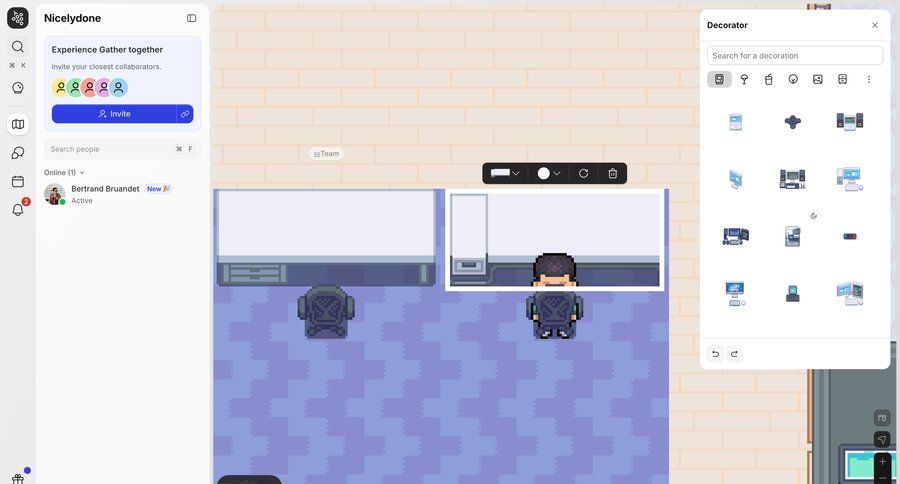 Gather
				list ui page example