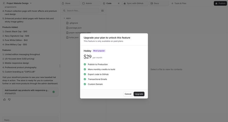 Bloom
			settings list plans & pricing (in app) modal & popover upgrade your account paywall chat interface upgrade modal ui page example