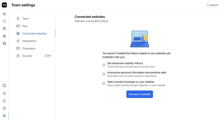 Maze
			 integration setup ui page example