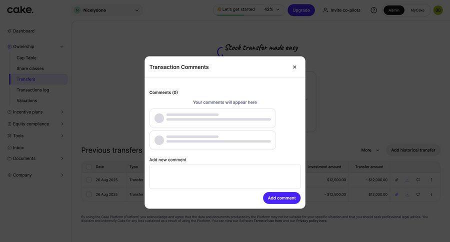 Cake
				form ui page example