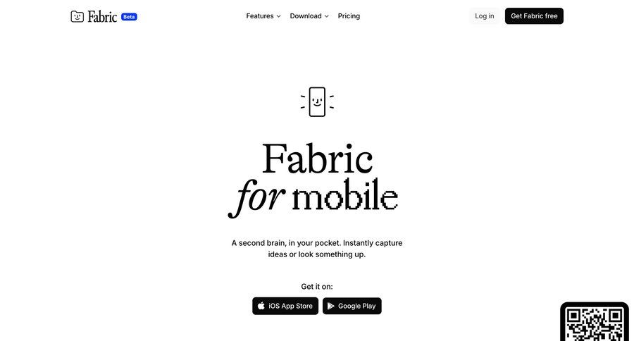 Fabric
				application download ui page example