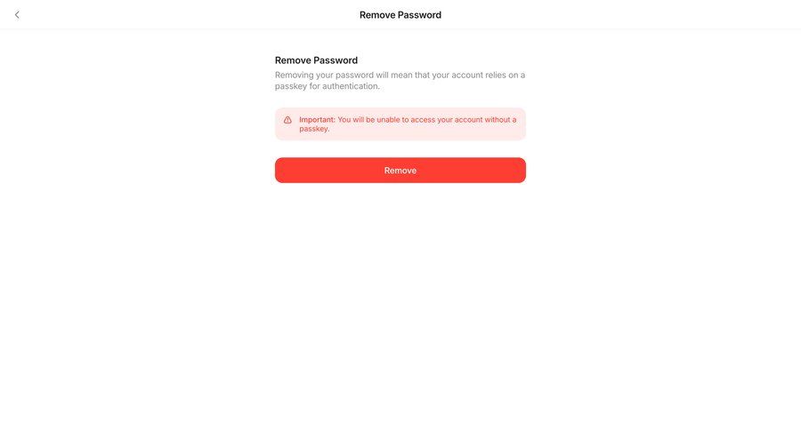 Family
			settings warning state confirmation account settings account security ui page example