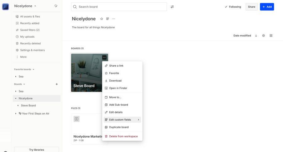 Air
			 collaboration team collaboration dashboard sidebar navigation project management grid onboarding project setup sidebar menu project dashboard ui page example