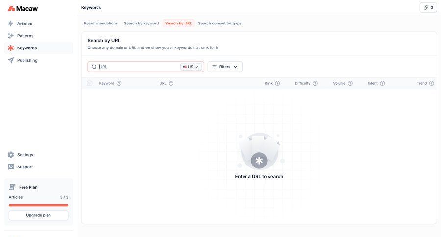Macaw
			 grid table headers dropdown filters sidebar research search filters table search bar controls ui page example