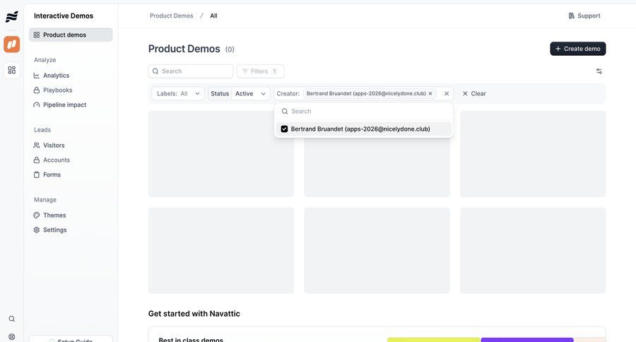 Navattic
			 search bar ui page example