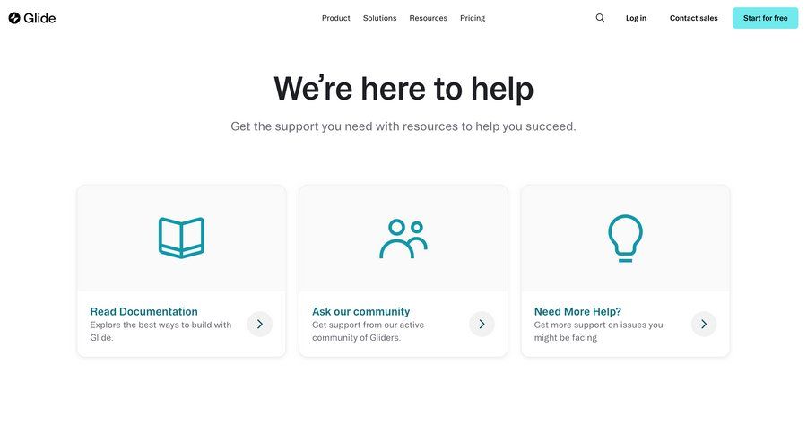 Glide
				help ui page example