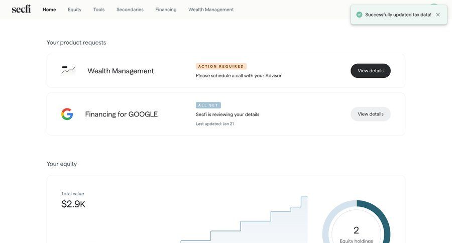 Secfi
			 dashboard grid finance fintech dashboard notification alert message system notification push notification notification center modern toast notification ui page example