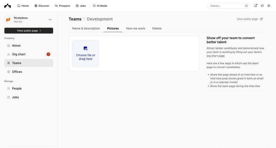 The org
			 configuration settings sidebar navigation onboarding form file upload sidebar documentation ui page example