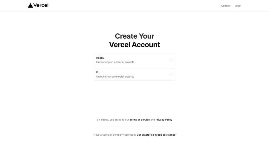 Vercel
				signin page example