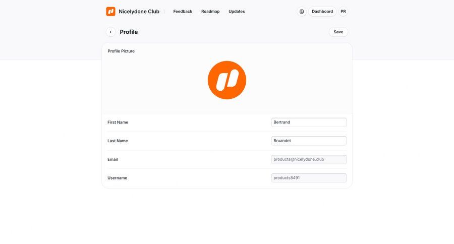 UserJot
			 settings user management form account settings user account ui page example