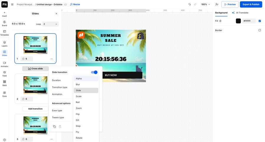 Creatopy
			 editor desktop ui page example