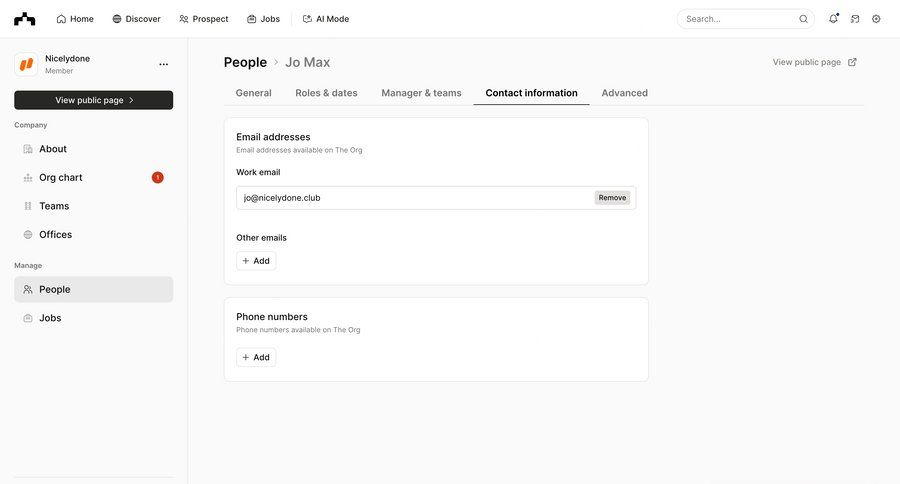 The org
			 sidebar navigation form profile settings email management profile management save changes user profile cancel changes ui page example