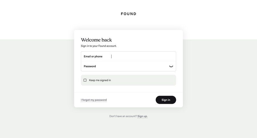 Found
				signin ui page example