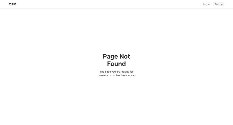 Strut
			   ux ui design
