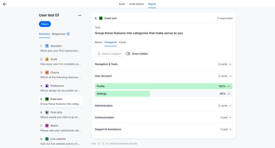 Wynde
			 user research progress indicator data visualization progress bar analytics ui page example