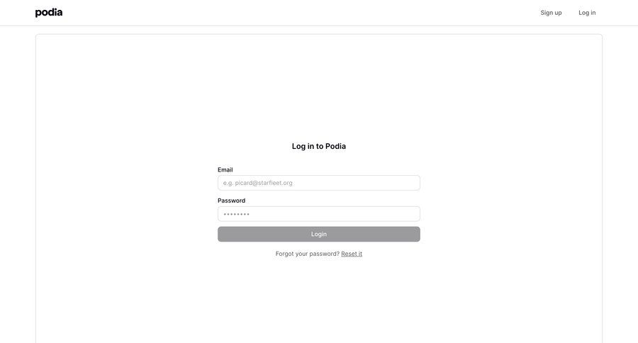 Podia
			             ux ui design