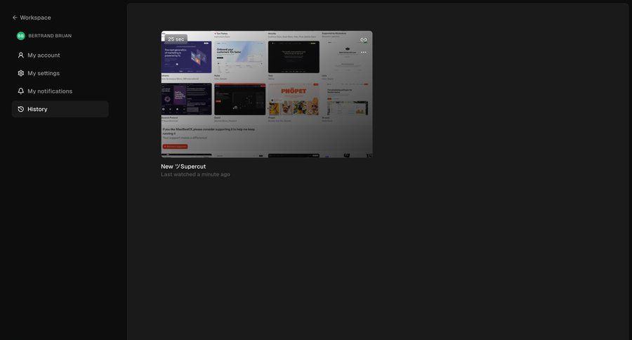 Supercut
			 sidebar navigation design sidebar recent activity ui page example