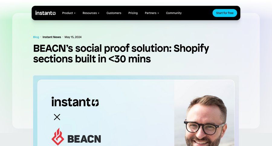 Instant
			 call to action press release blog templates ui page example