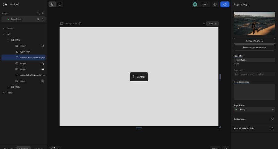 Vev
			 content management editor content management system sidebar menu ui page example