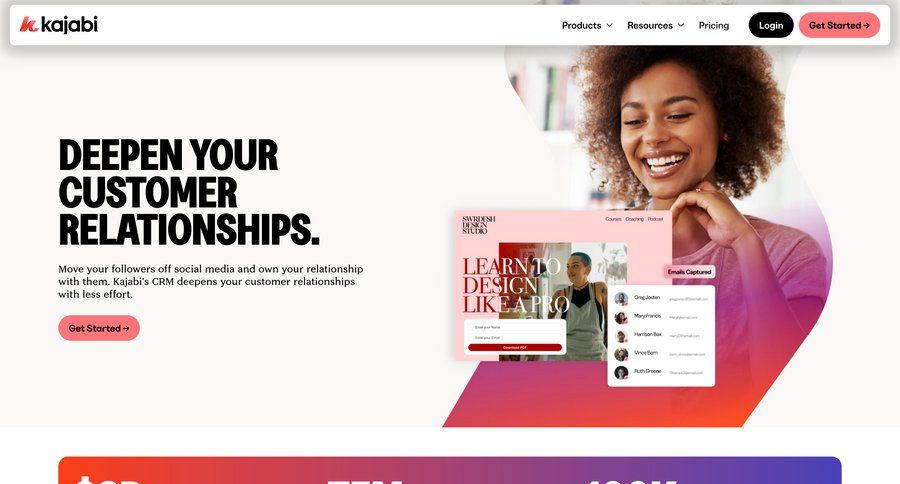Kajabi
			 location map features testimonials date filter map view accordion ui page example