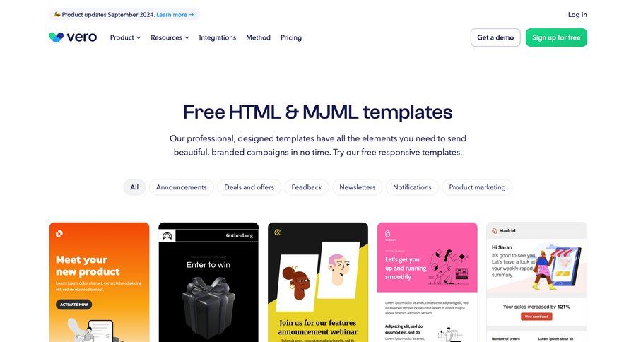 Vero
			 send invitation coming soon free templates announcement competition customer stories cards ui blog templates data grid news feed ui page example