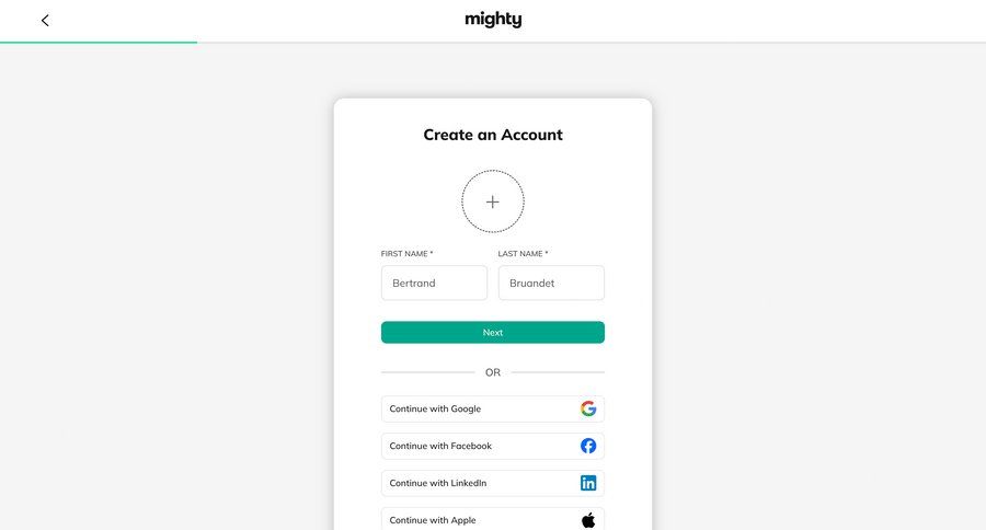 Mighty screen example