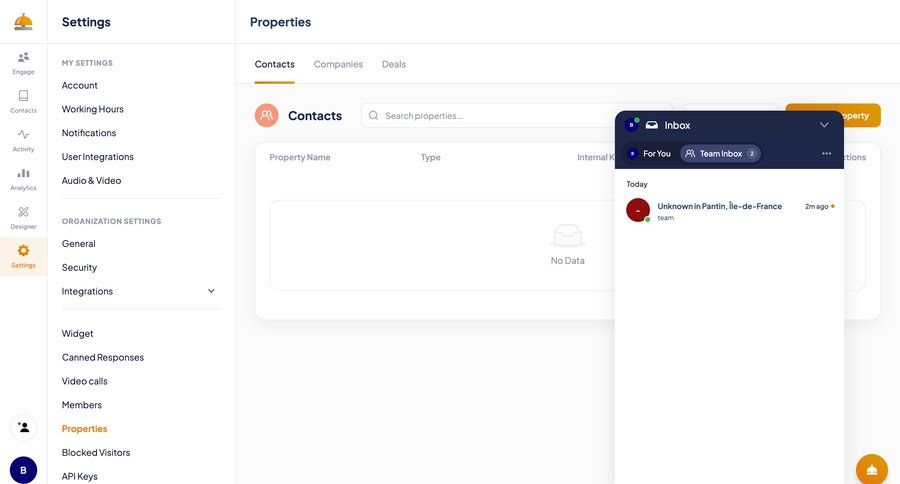 ServiceBell
			 configuration settings sidebar navigation notification management navigating settings inbox sidebar customer support chat organization settings ui page example