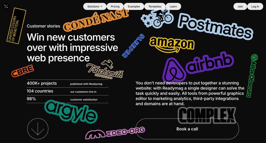 Readymag
			 interactive map world map product update testimonials case studies customer stories guided tour marketing website design map view affiliate program ui page example