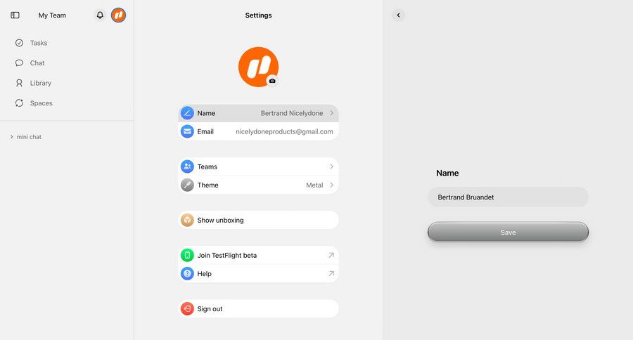 Cobot
			 settings profile settings account settings profile management ui page example