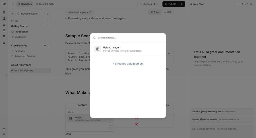 Documentation.AI
				empty state ui page example