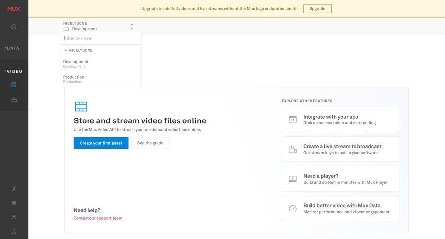 Mux
				dropdown & other states page example