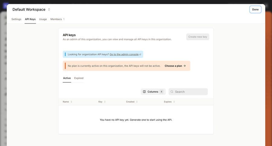 Mistral
				settings ui page example
