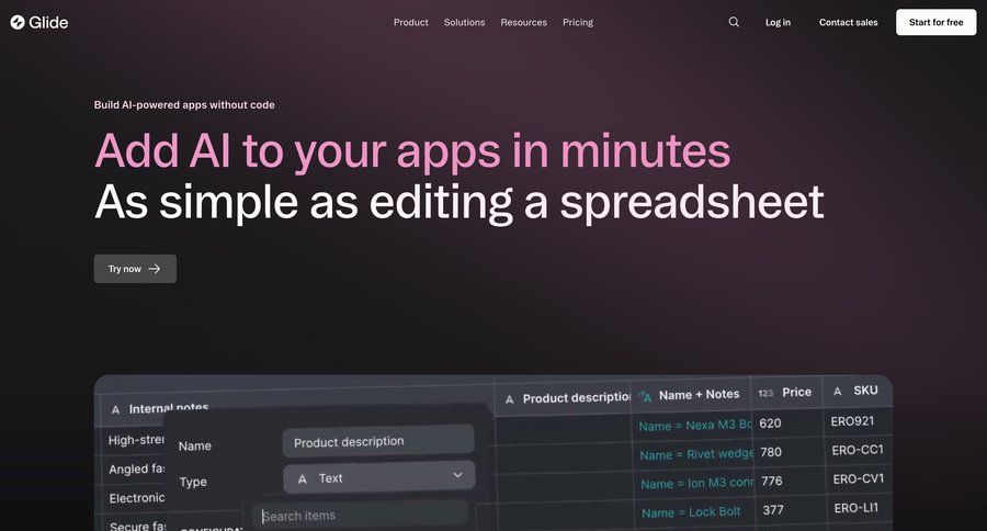Glide
				testimonials ui page example
