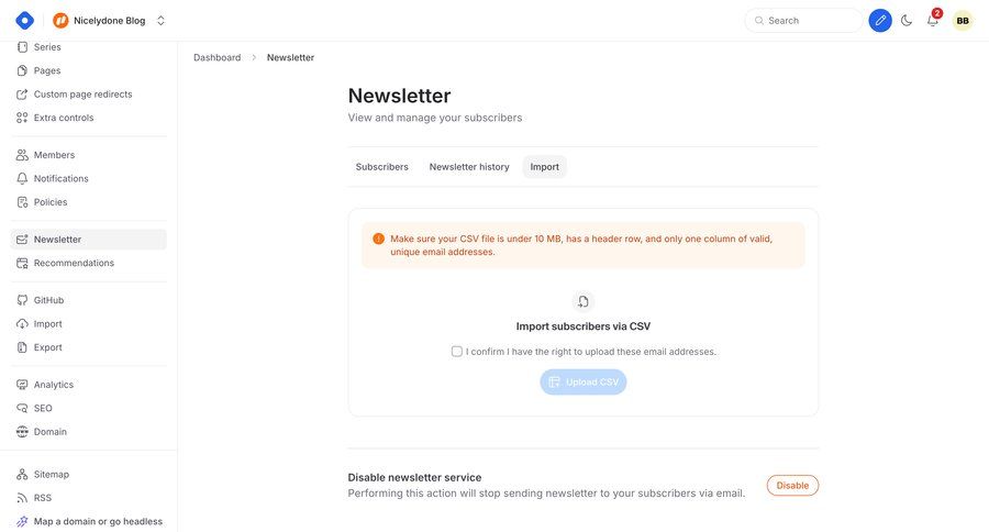 Hashnode
			 content management settings sidebar navigation form import data file upload dashboard notification wizard sidebar alert data import import file new import tool import wizard map view version history file picker version control ui page example