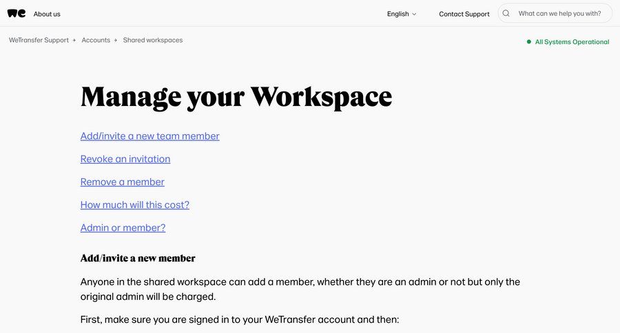 WeTransfer
			 document list send invitation email confirmation payment confirmation ui page example