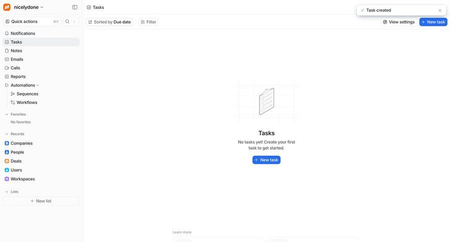 Attio
				empty state ui page example
