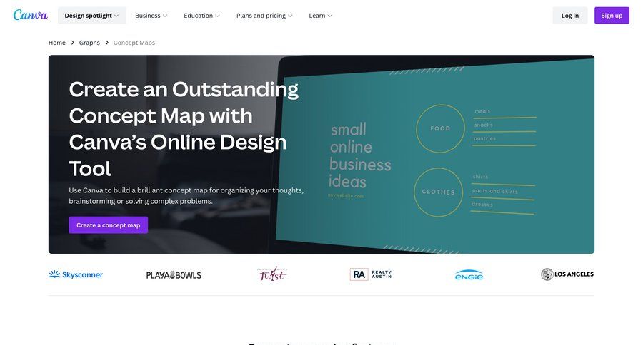 Canva
			 free trial free templates color palette color theme maps photo gallery location map map view ui page example