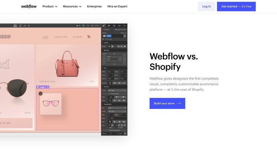 Webflow
			alternative comparison page competition vs comparision alternatives ui page example