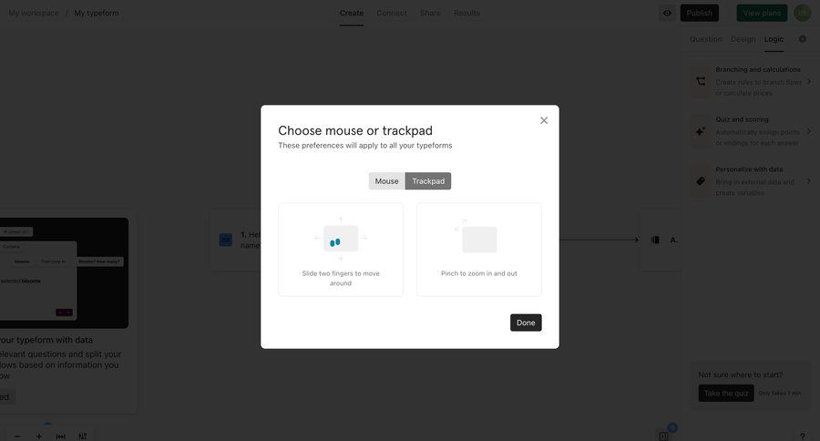 Typeform
			       ux ui design