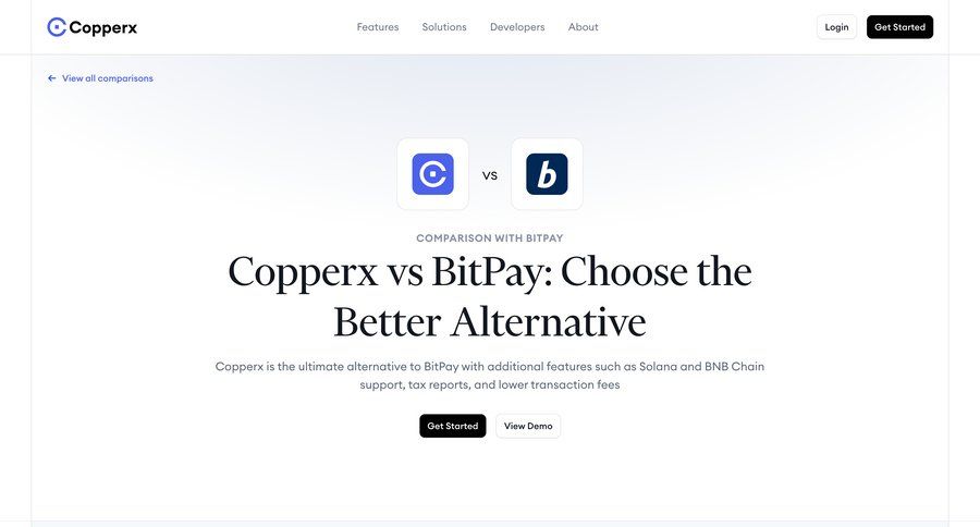 Copperx
				alternative page example