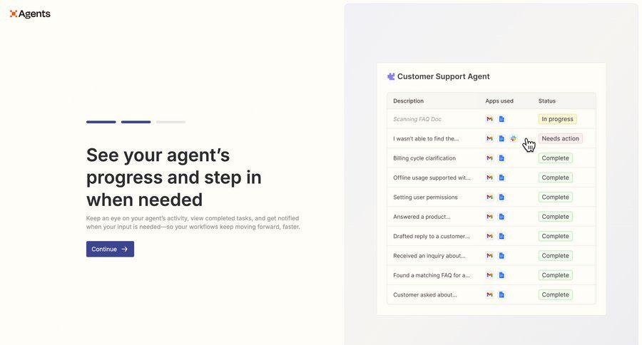Zapier
			 task management dashboard workflow progress indicator progress tracking data display table ui page example